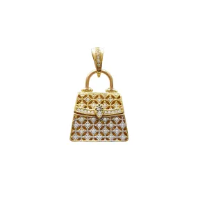 3D Icy Purse Pendant (14K)