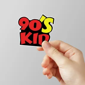 90s Kid Laptop Sticker