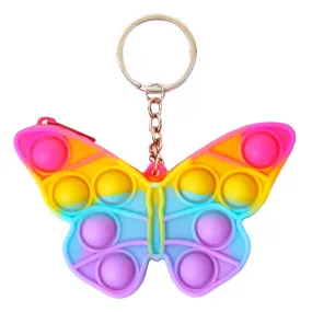 Accessorize London Girl's Multi Push Popper Purse Keyring