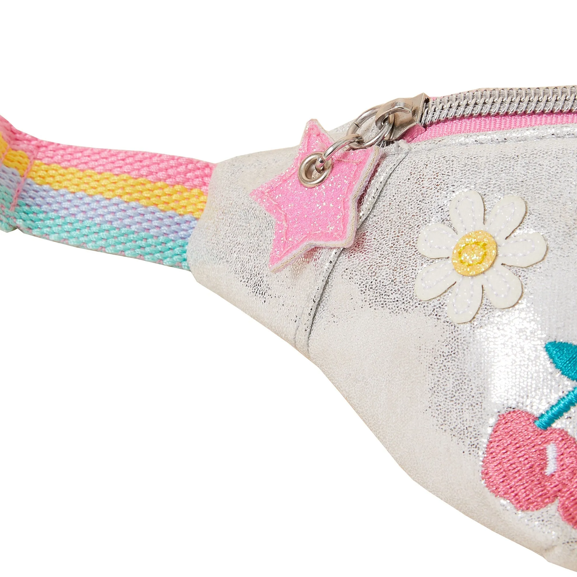 Accessorize London Girl's Rainbow Badge Belt Bag