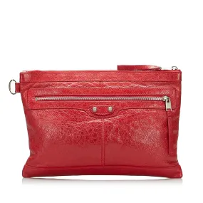 Balenciaga Motocross Classic Clip Clutch Bag (SHG-uk2At3)