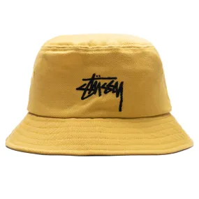 Big Stock Bucket Hat - Mustard