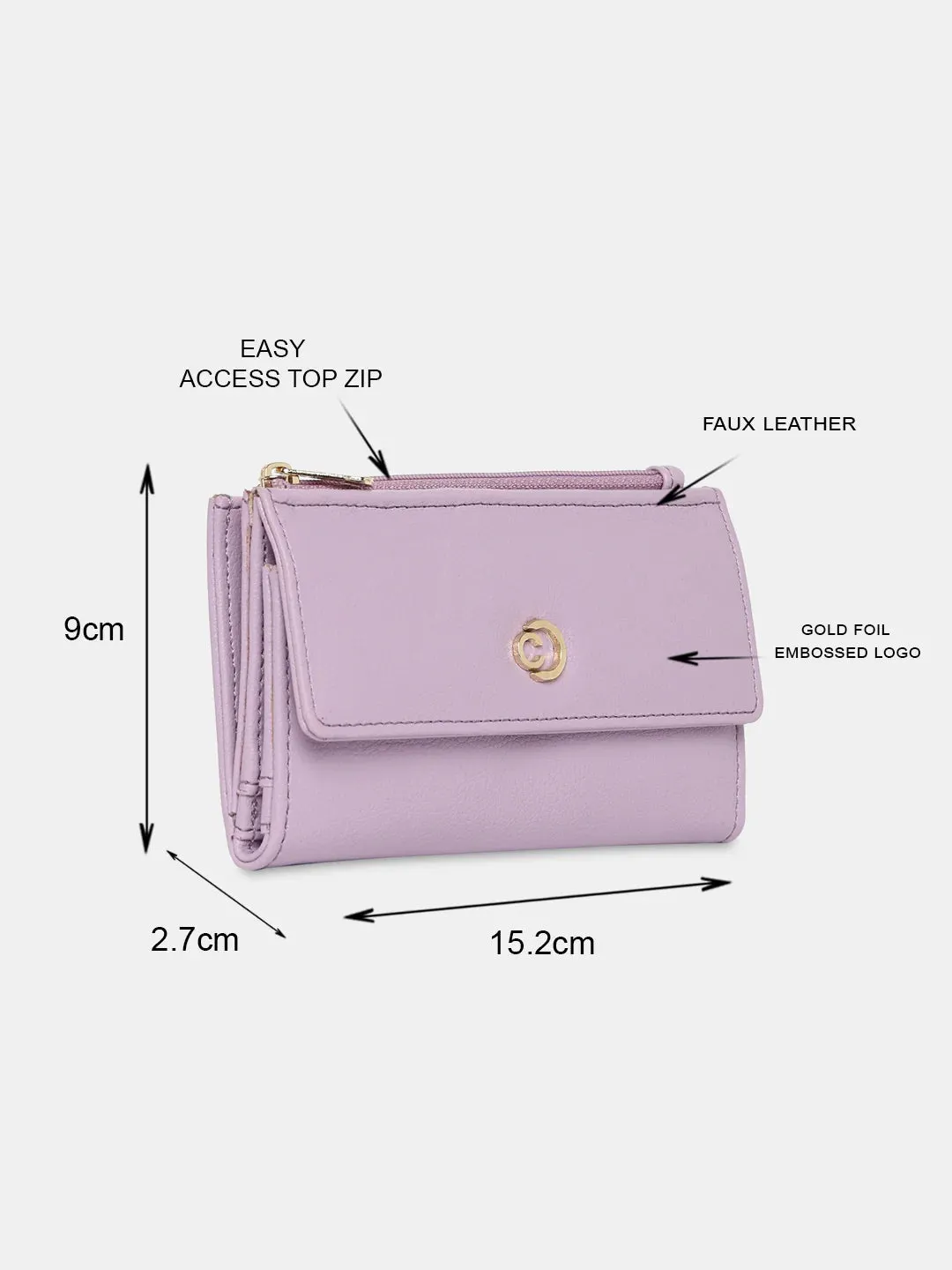 Caprese Luzie Wallet Small Lilac