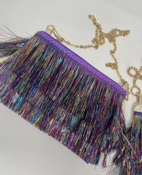 Metallic Fringe Bag