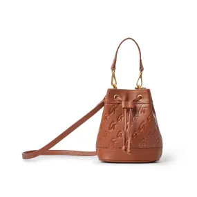 MONOGRAM MINI BUCKET BAG BROWN