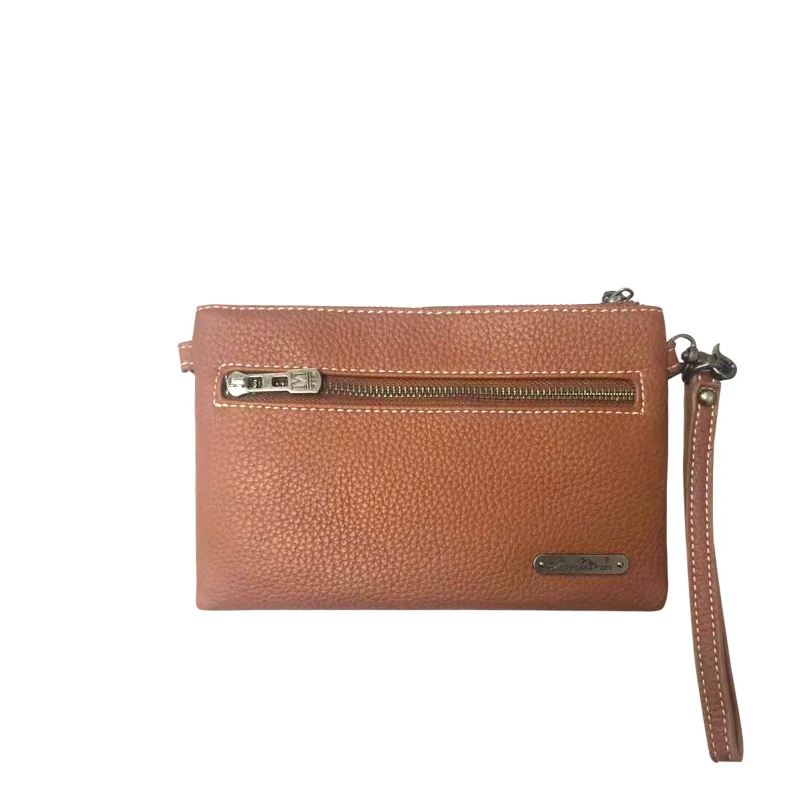 Montana West Hair-On Cowhide Leather Clutch