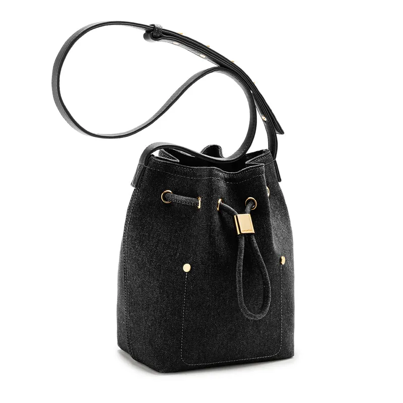 Niko-Niko Bucket Bag Denim - Black