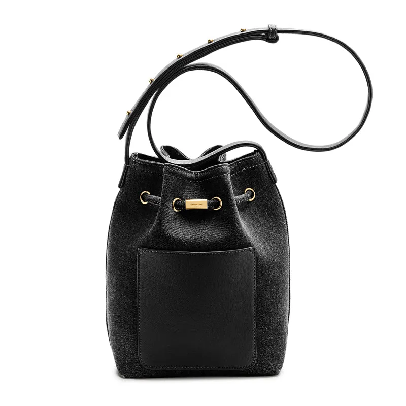 Niko-Niko Bucket Bag Denim - Black