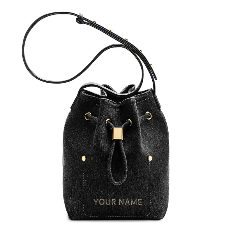 Niko-Niko Bucket Bag Denim - Black