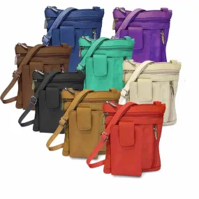 On-the-Go Crossbody Leather Purse for Women