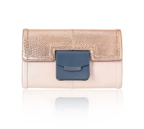 Rose Gold & Powder Pink Serena Clutch