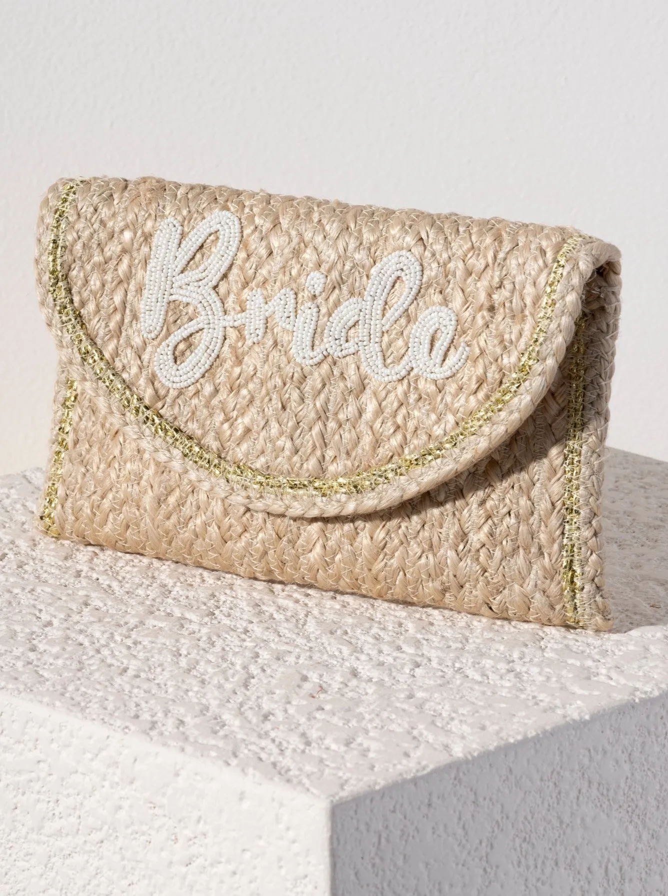 Shiraleah "Bride" Clutch, Natural