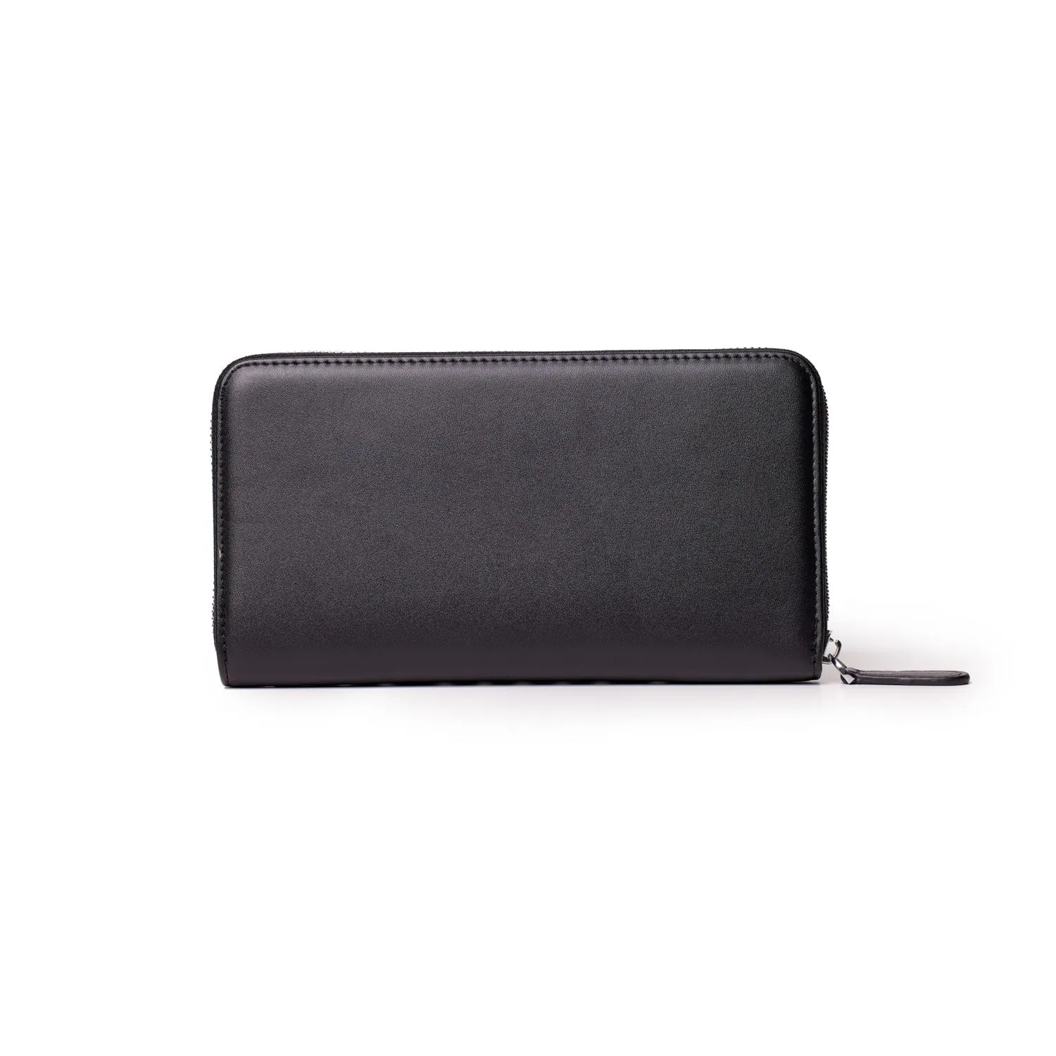 SIGNATURE LOGO JUMBO WALLET BLACK