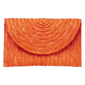 Straw Clutch - Orange