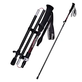 Telescopic folding ultra-light trekking stick