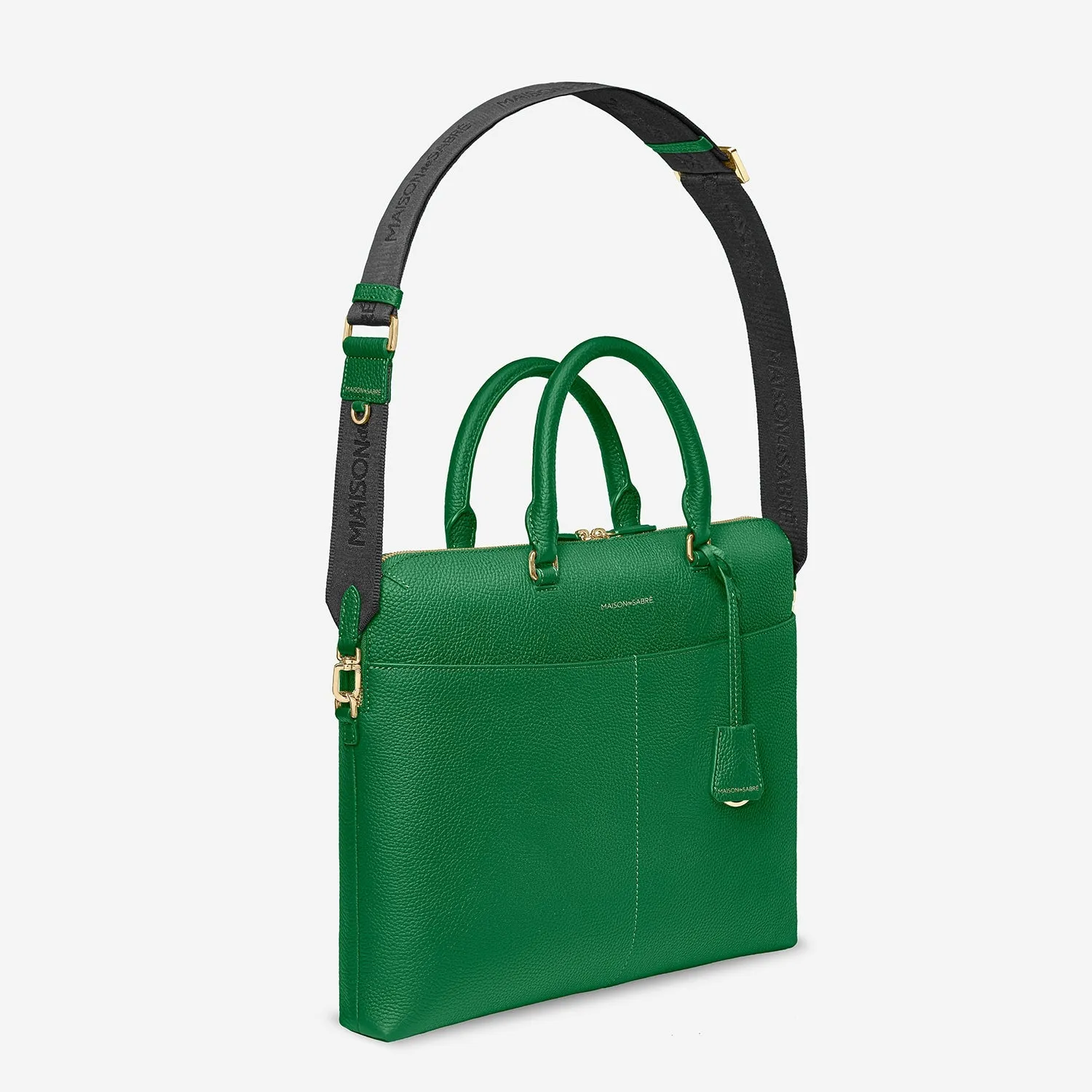 The Laptop Bag - Emerald Green