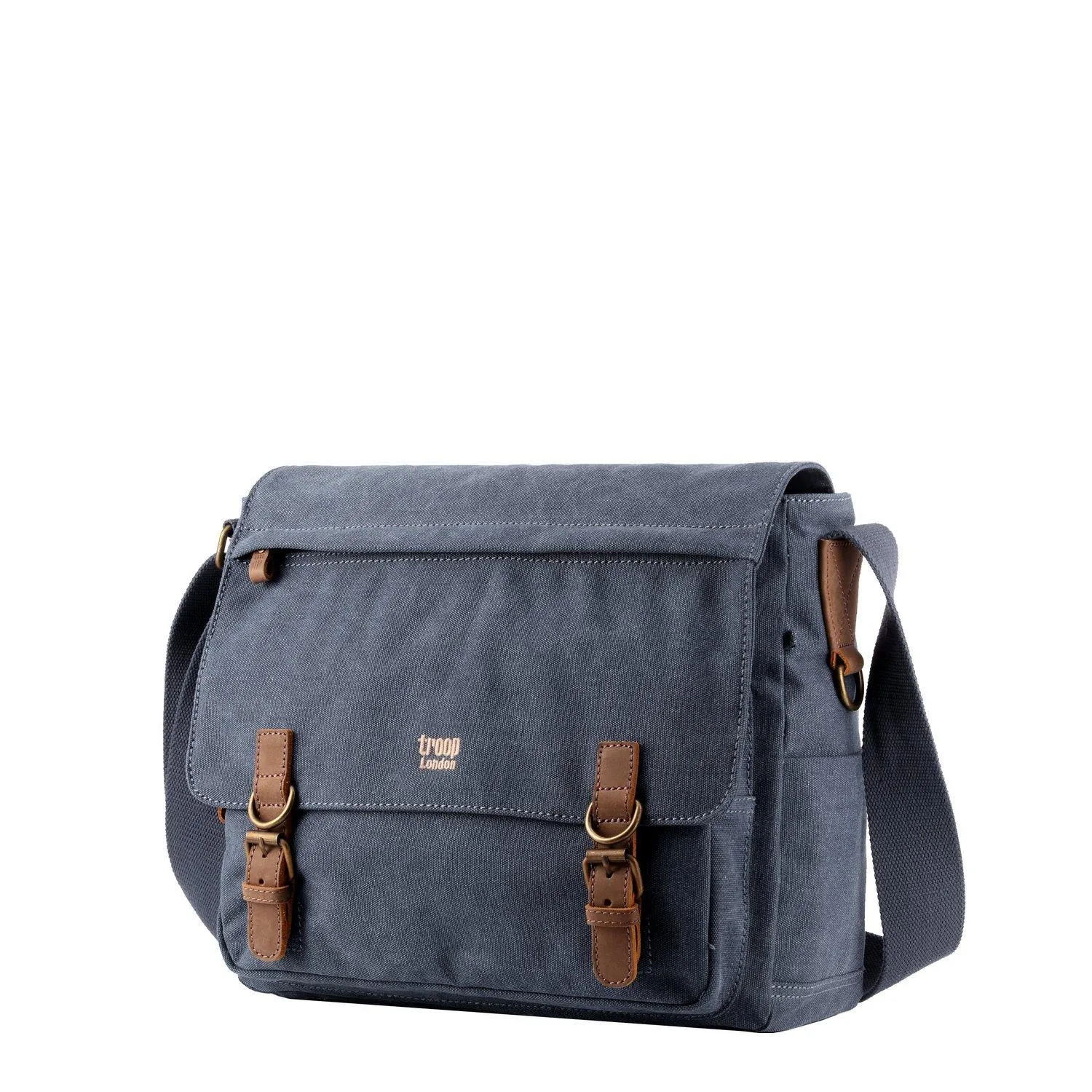 TRP0207 Troop London Classic Canvas Laptop Messenger Bag