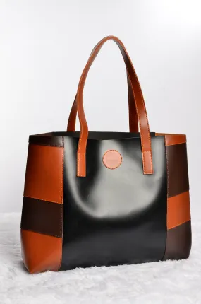 Two toned tote bag