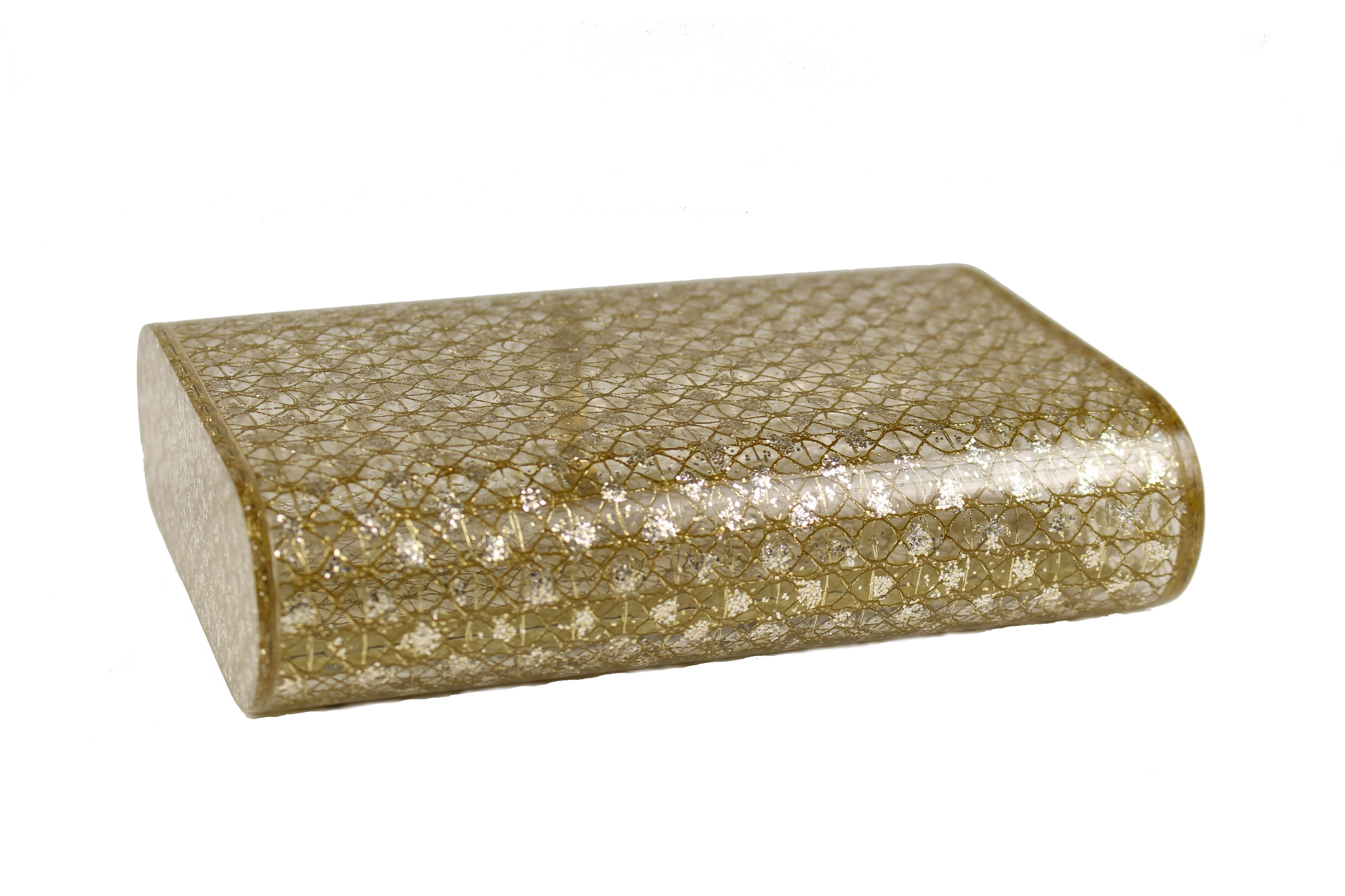 WILARDY Stardust lucite clutch